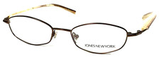 JONES NEW YORK J401 1R5 NOS Womens Brown Eyeglasses Frame 49-18-135