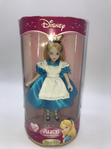 Disney Alice in Wonderland Porcelain Doll Brass Key Keepsake Edition New