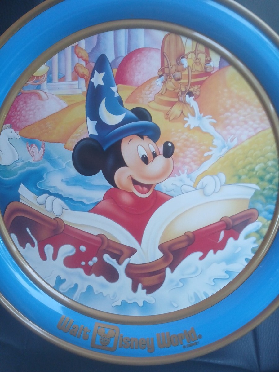 Vintage Disney Fantasia Sorcerer Mickey Tin Walt Disney World 90's