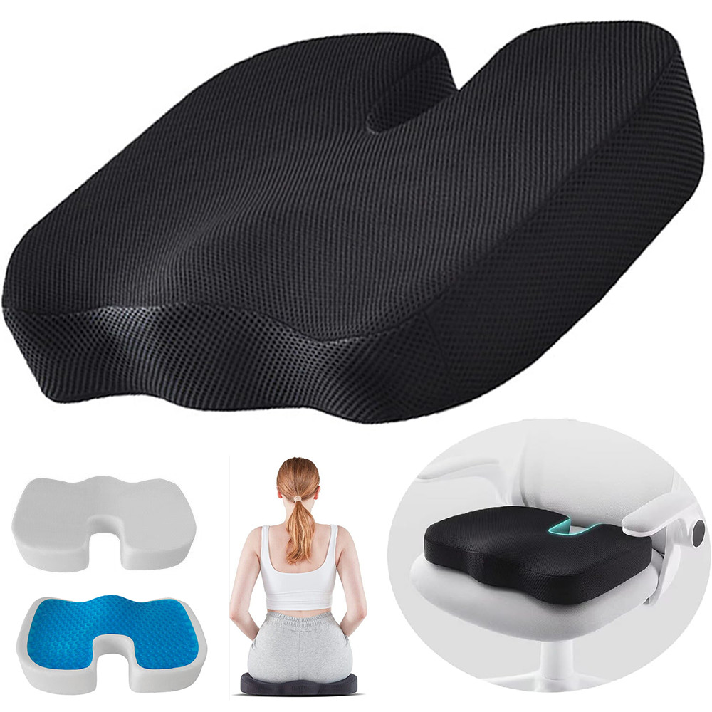 Sitzkissen Ergonomisches Memory-Foam Orthopädisches Steißbeinkissen 45x35x7 cm