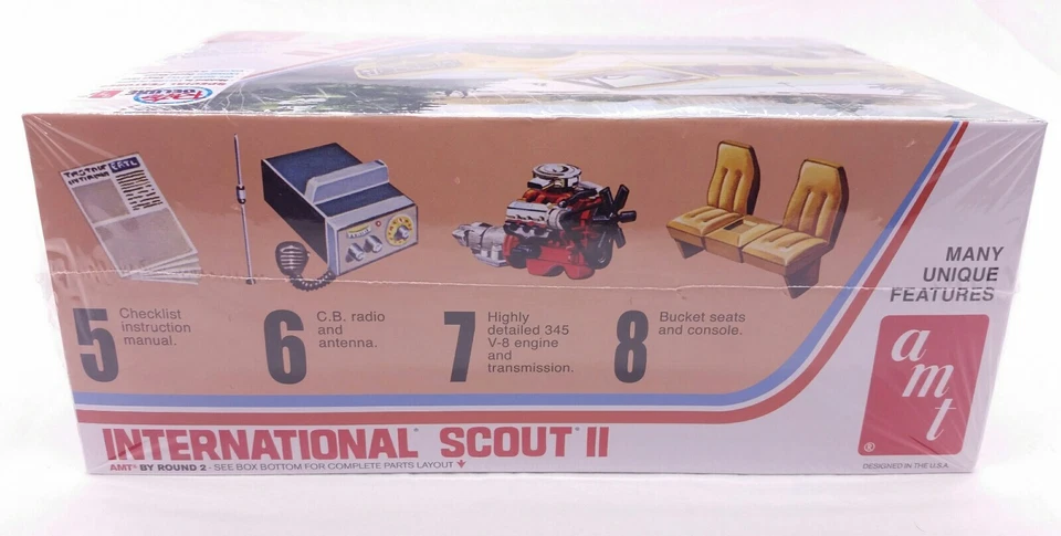 Kit Modelo 53 piezas Marca AMT International Harvester Scout II Escala 1/25 AMT1248/12 Foto 4 de 4