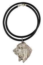 Basset Hound I - Necklace with dog, silver-plated pendant for dog fan, unique je