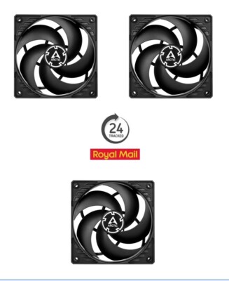 ARCTIC P12 PWM PST A-RGB (3 Piezas) - Ventilador PC 120mm, Fan 120mm, Ventilador de Caja