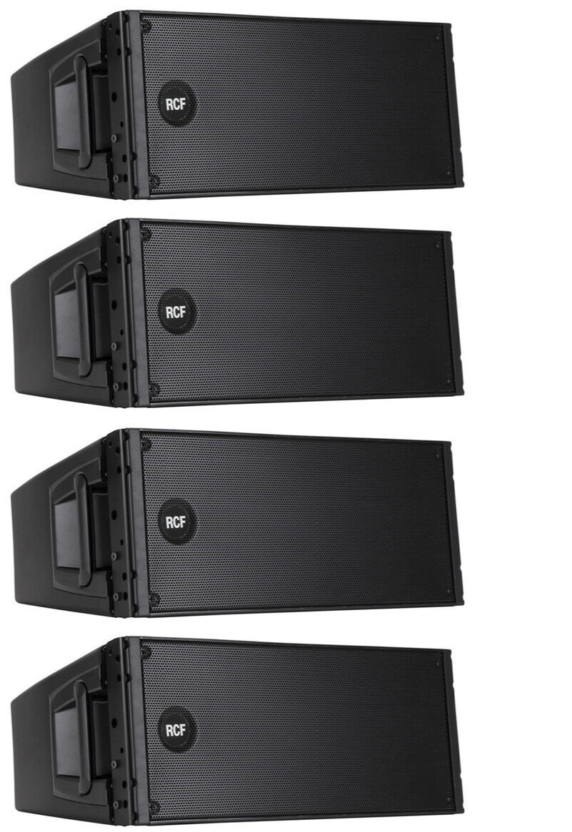 4x RCF HDL 20-A ACTIVE LINE ARRAY 1400W w Two Powerful 10” DJ Club