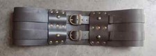 Medieval Knight Roman Gladiator Leather Waist Armor Kidney Belt Wide Waist Belt