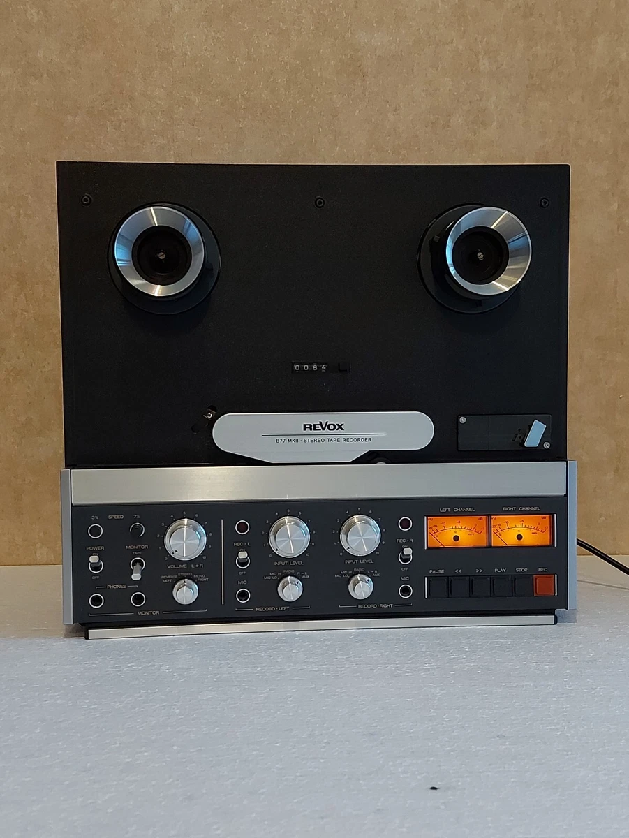 ReVox B77 MKII Stereo Tape Recorder Reel to Reel Player Refurbished Calibrated