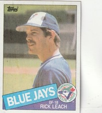 FREE SHIPPING-MINT-1985 (BLUE JAYS) Topps #593 Rick Leach