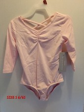 NWT Danskin Now Pink Girls Size S 6 - 6X Dance Leotard Bodysuit.