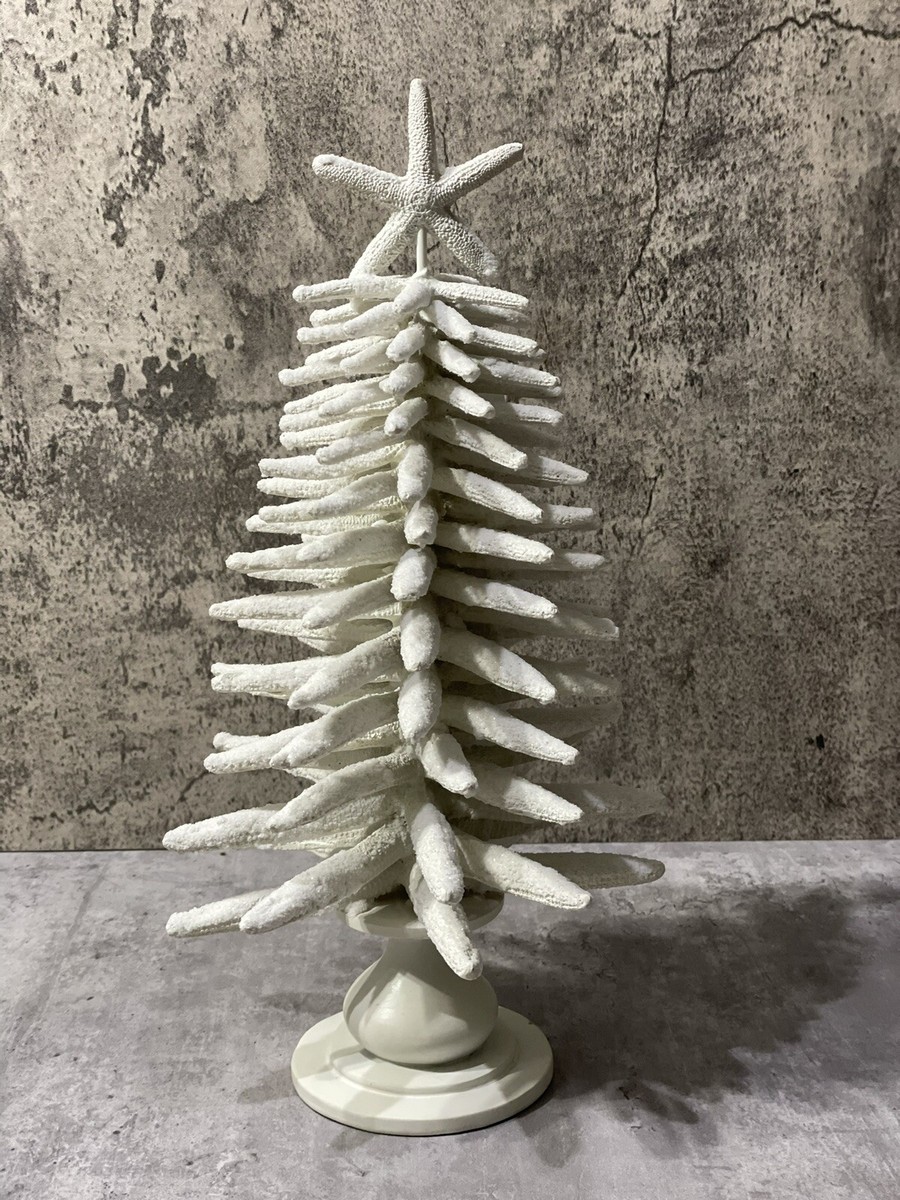 Pottery Barn Starfish Shell Christmas Tree In White | eBay