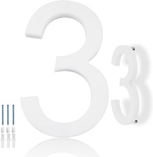 White House Numbers for Outside, 6in Floating Numbers for Address on House