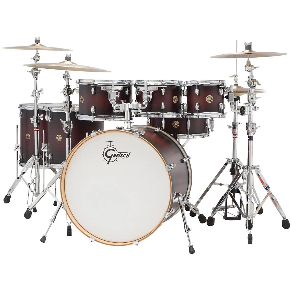 Набор из 6 ракушек Gretsch Catalina Maple с бесплатными 8 Tom Satin Deep Cherry Burst