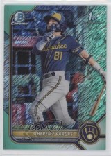 2022 Bowman Chrome Prospects Aqua Shimmer Refractor 32/125 Jheremy Vargas 0m4r