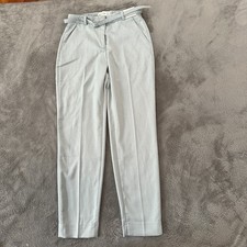 NWT Abercrombie Fitch Light Blue High Rise Slim Trousers 26 Long 2 Tall