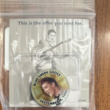 Elvis Presley Blue Suede Shoes Gold Record Coin Rock & Pop Music