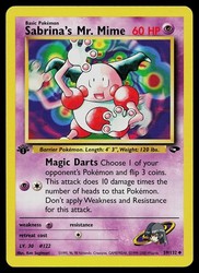 Sabrina's Mr. Mime 59/132 Gym Challenge 1st Edition Uncommon