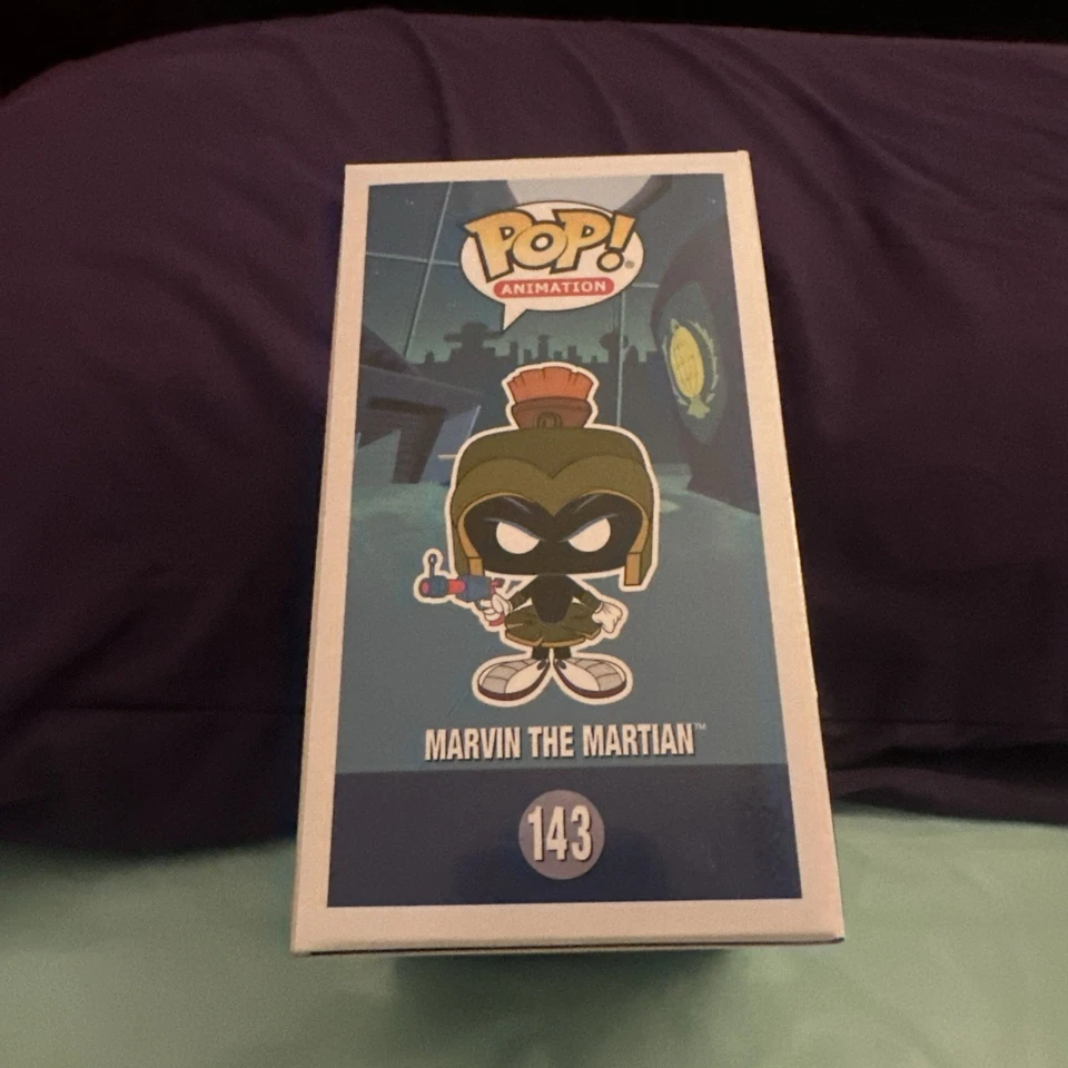 Funko Pop Duck Dodgers Marvin the Martian #143 SDCC Exclusivo 1000 PC Verde Neón Foto 4 de 4