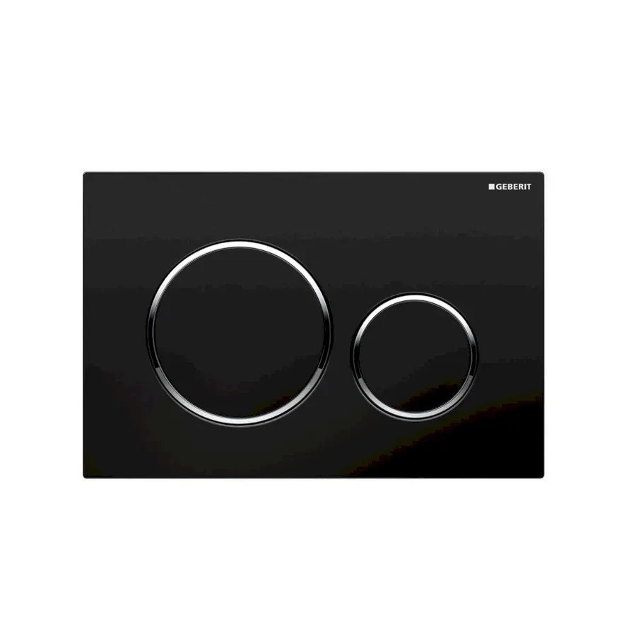 Sigma20KM Geberit flush plate Black / Chrome