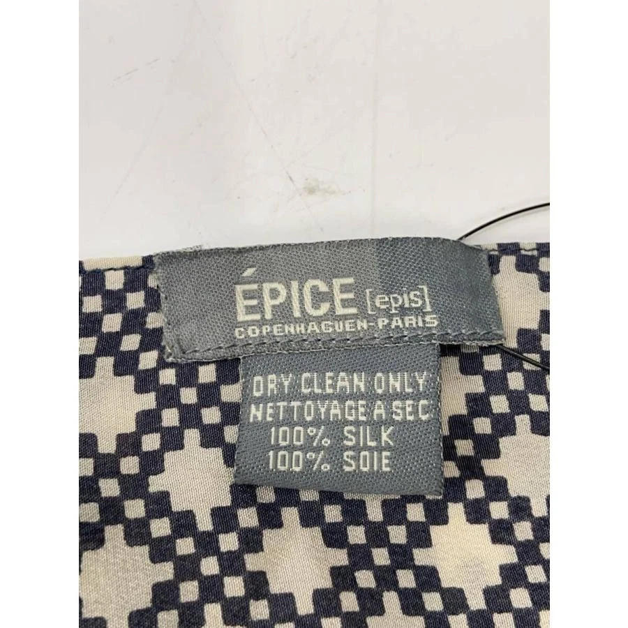 Echarpe EPICE soie bleue authentique femme H:59,06” L:5,91” 2620 - Photo 2/4