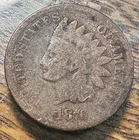 1876 Indian Cent Original Good Details CHRC