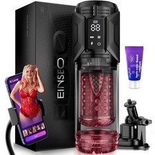 Male Masturbaters Automatic HandsFree Thrusting Cup Rotating Stroker Men Sex Toy