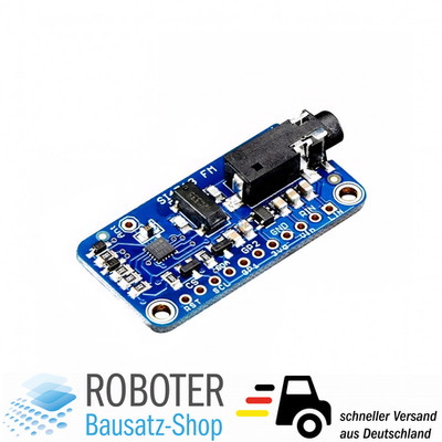 Si4713 FM-Transmitter Modul Stereo-Audio Frequenzeinstellung Arduino Raspberry
