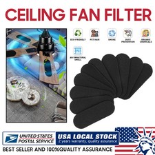 10-Pack Ceiling Fan Filters Strong Adhesive Activated carbon Filter Air Purifier