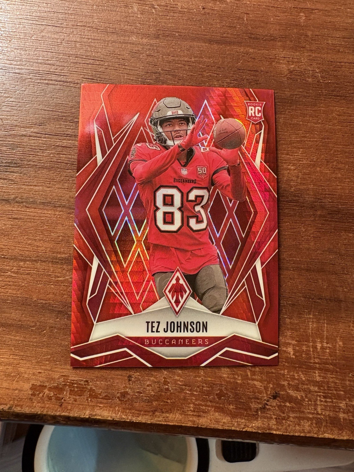 2025 Panini Phoenix - Rookies Tez Johnson #166 Red Hyper /399 (RC)