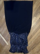Lauren Ralph Lauren Dress Size 4 Navy Sequin Sheath Cocktail Party Evening