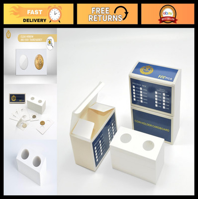 300Pcs 23mm Coin Flips for Nickel Holders - Coin Collection Supplies, Cardboard