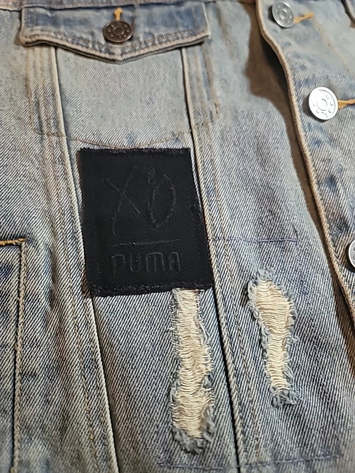 Puma X XO The Weeknd Denim Jacket RARE In Excellent Condition! Size US Small - Image 4 of 4