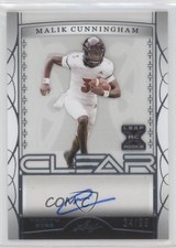 2022 Leaf Trinity Clear Auto Silver 34/99 Malik Cunningham #CA-MC1 Auto 10k8