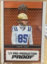 Grant Gray 2024 Leaf Football 1/1 Pre Production Proof UCLA ROOKIE ONE OF ONE