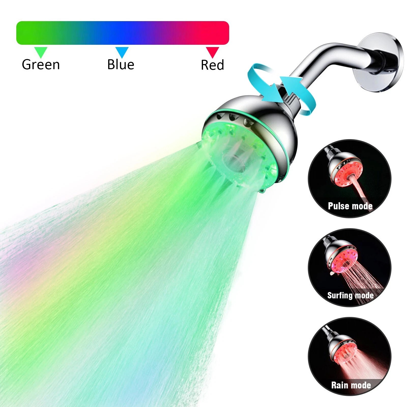 With Multi Color Changing Led Light