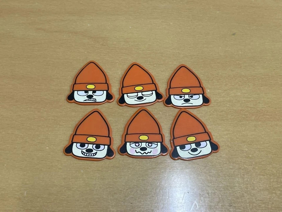 Juego de 6 púas de guitarra Parappa The Rapper raras FERNANDES vintage años 90 1 mm de grosor Foto 2 de 4