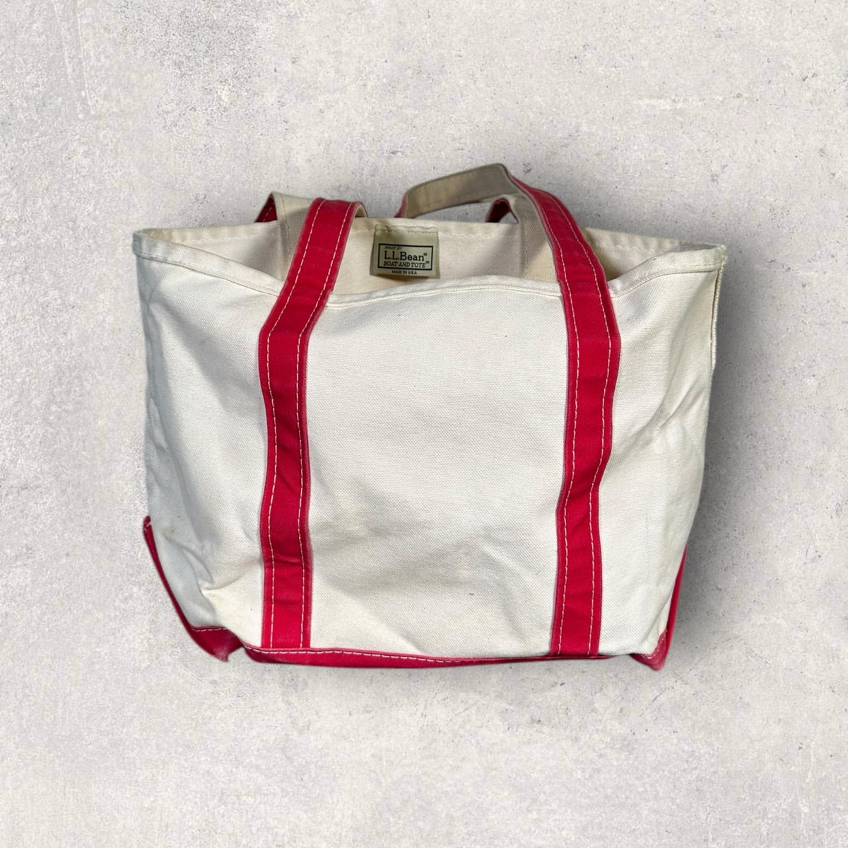 Vintage 90s LL BEAN Boat And Tote Canvas Small 16