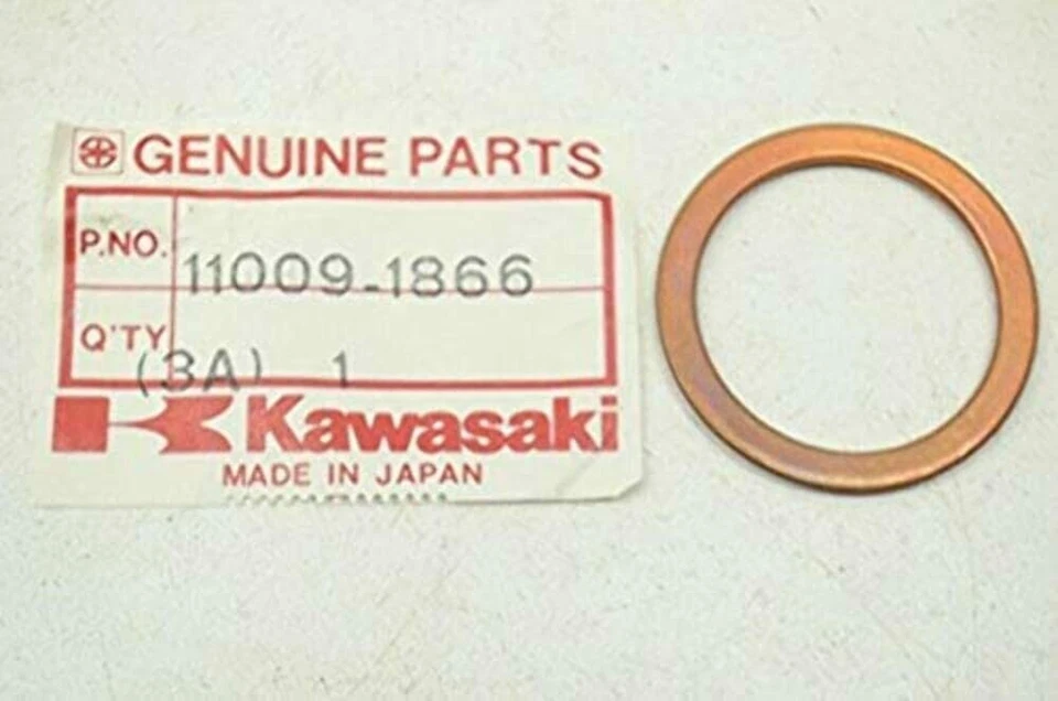 Junta de tubo de escape OEM Kawasaki KV75 MT1 Midi Bike KLF185 1971-1991 11009-1866 Foto 3 de 3