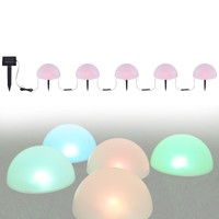 Luxus Led Solar Leuchte Solarlampe Gartenleuchte Halbkugel Farbwechsel 80120627