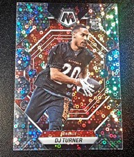 DJ Turner 2023 Panini Mosaic Football Silver Prizm RC Rookie #315 Bengals 