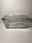 Vintage Anchor Hocking Clear Ribbed Glass Refrigerator Dish