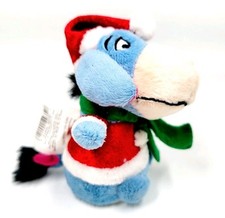 Disney Store Exclusive 2005 Christmas Eeyore Mini 4" Wind Up Movable Plush NWT