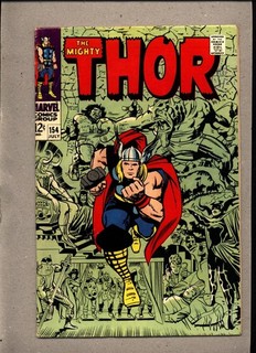 MIGHTY THOR #154_JULY 1968_FINE/VERY FINE_"...TO WAKE THE MANGOG"_SILVER AGE!