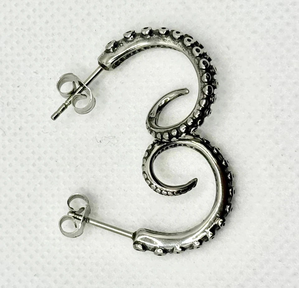 Pendientes Góticos - Diseño Boho Punk Sepia Foto 3 de 4