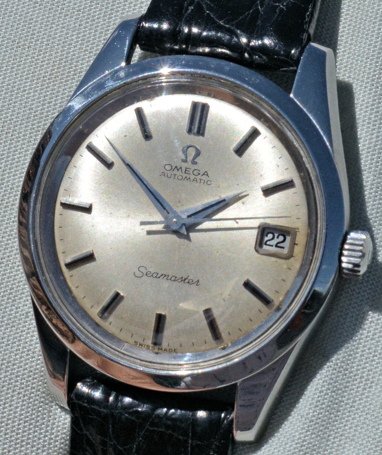 Rare 1967 Omega Seamaster Automatic Steel Staybrite Watch Overhauled