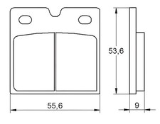 FRONT RECESSED BRAKE PADS FOR NORTON WANKEL CLASSIC 600 1988 1989 ST