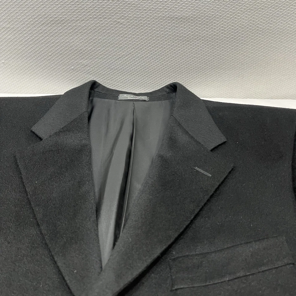 Loro Piana x Arnold Brant Cashmere Jacket Mens 44 Black Blazer Sport Coat - Read - Image 4 of 4