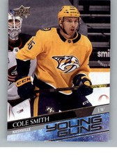 2020-21 Upper Deck #481 Cole Smith Young Guns RC (ref 135582)