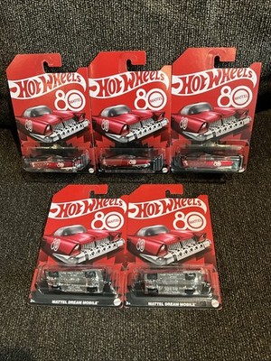 Hot Wheels 2025 Mattel Dream Mobile 80th Anniversary (Lot Of 5) | eBay