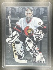 1999-00 In The Game Be a Player Signature Series Ron Tugnutt Silver Auto