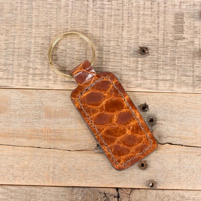 Alligator Cognac Keychain
