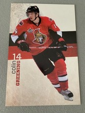 2011-12  Ottawa Senators NHL Hockey Team Issued Postcard - Colin Greening